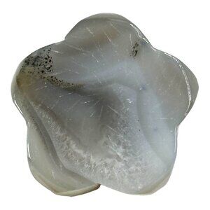 Chalcedony Agate Flower Palmstone Stability Balance Absorbs Negative Energy NWOT